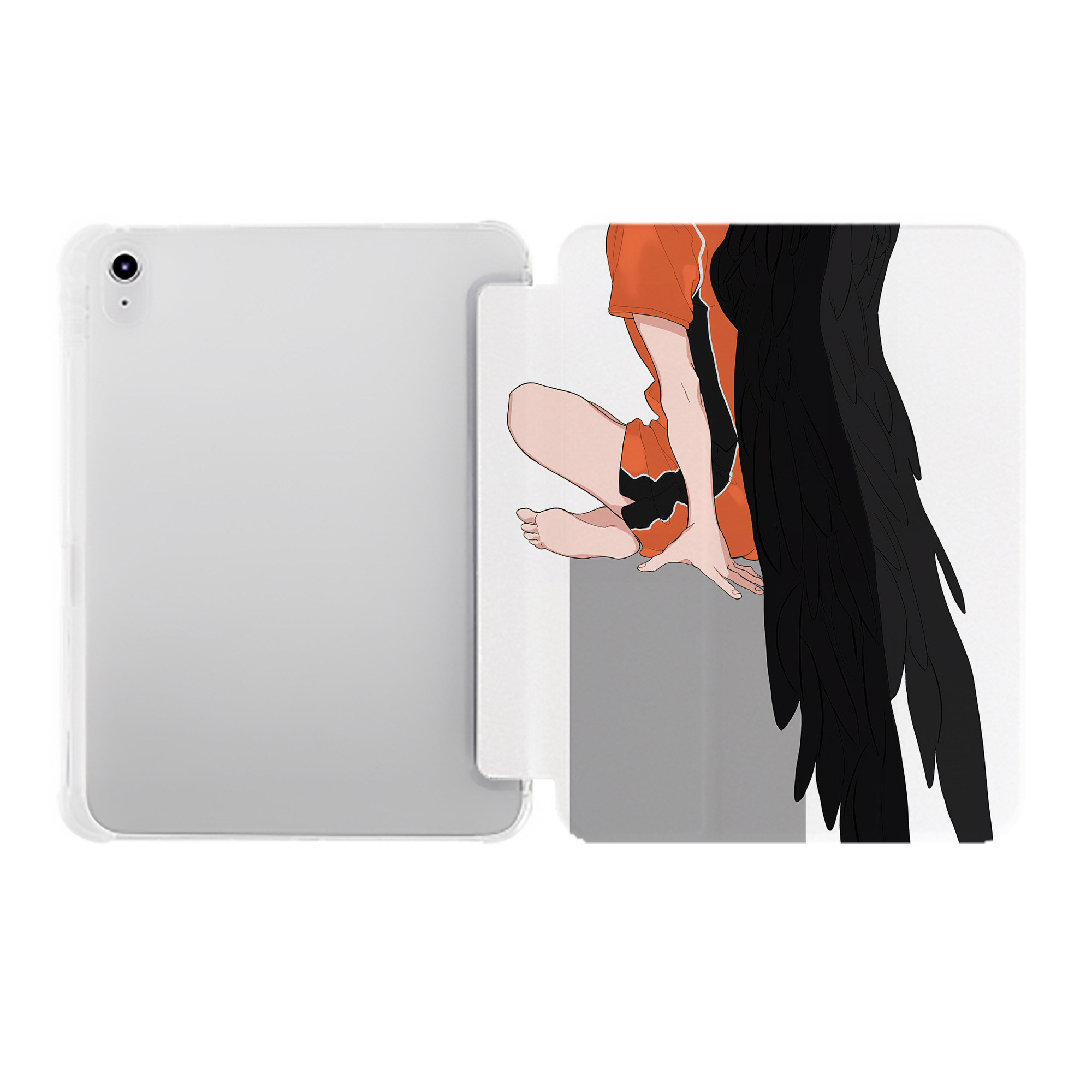 （画像用） ハイキュー!! Haikyu!! IPad ケース ペン収納付き 三つ折りスタンド PUレザー×シリコン 対応機種9.5/10.5/10.9インチ